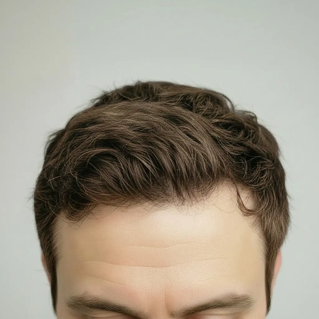 Photo guide for the hairline hair scan