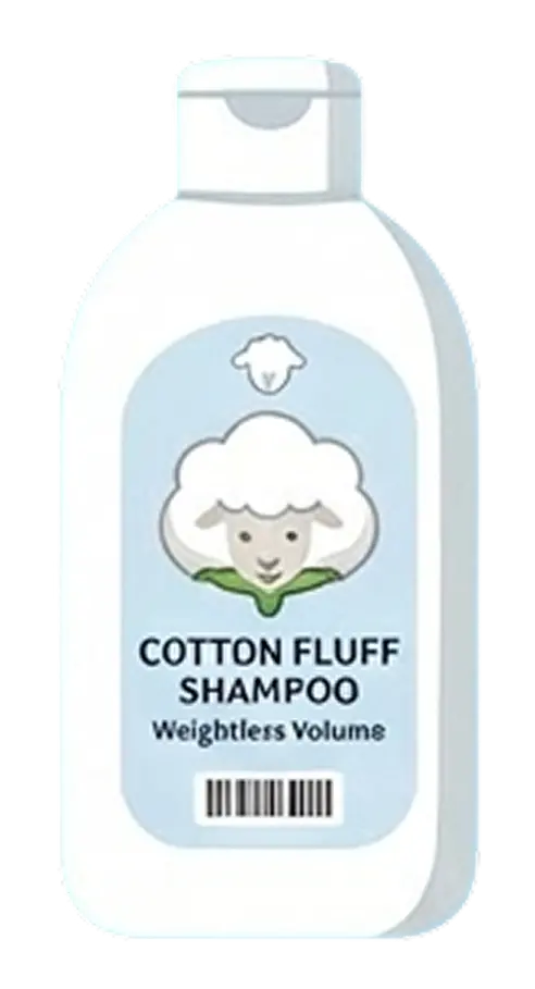 Shampoo bottle with a high Hairmony match score